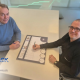 Roland van Meer und Xavier Michiels beim Brainstorming über die Zukunft