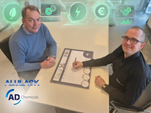 Roland van Meer und Xavier Michiels beim Brainstorming über die Zukunft